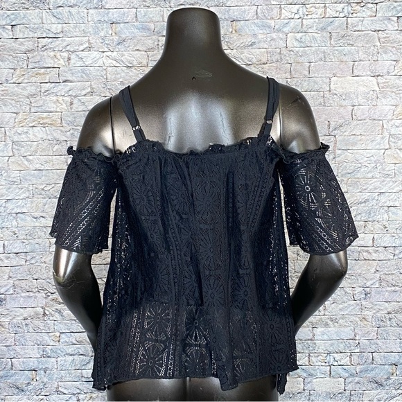 Love Fire Lacy Tunic Style Blouse NWT Size XS Adjustable - Picture 4 of 9